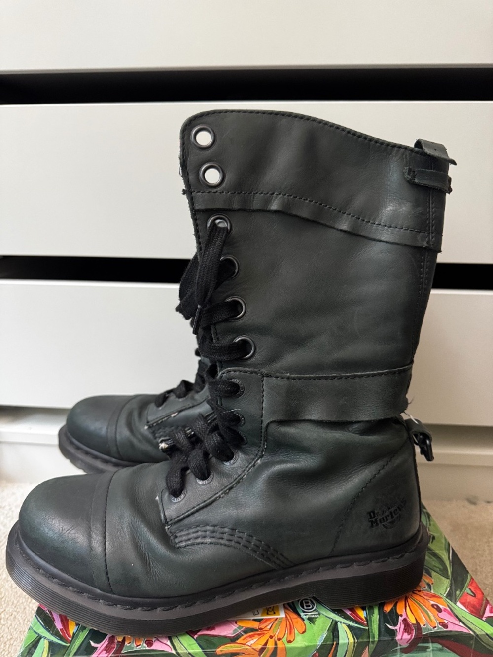 Dr. Martens 1914 Triumph fold over floral boots